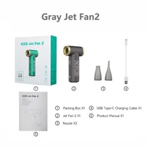 KICA Jetfan 2 High Wind Mini Portable Mini Fan High Speed Cooling Outdoor Turbo Fan
