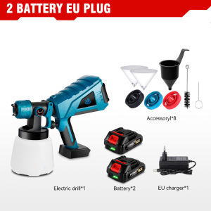 Electric Spray Machine 1000ML Cordless Paint Sprayer Wall Furniture Steel Coating Airbrush For Makita 18V Battery