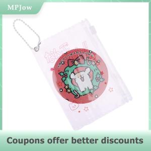 【MPJow】 1Pc Cute Transparent Candy Bag Props Badge Storage Display Bag Pendant Protective Card Sleeves Holder Bag