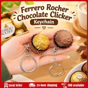 3D Cupcake Backpack Charm Reusable Fingertip Press Pendant Realistic Chocolate Decompression Keychain for Key & Backpack Pendant Modern Simplicity Simulated Cute Food Chocolate Keychain Bag Phone Pendant Decorative Gift Key Chain