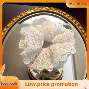 ✨QK shop✨ Four Layered Hair Scrunchie For Women Elastic Ponytail Holder Headband Hair Band Hair Accessories