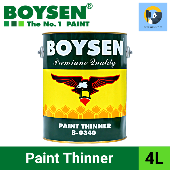 Boysen Paint Thinner 4 Liters (Gallon) B-0340 Brix Industries Manila ...