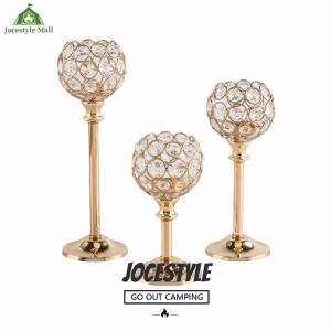[Jocestyle Mall] 3pcs Tealight Candlestick Holders Tall Votive Candlestick Holders Gold Candle Holders for Dining Table Wedding Decor