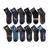 ถุงเท้ายกโหล 12คู่ มีหลายสีหลายลาย ฟรีไซส์ 36-44 พร้อมส่ง