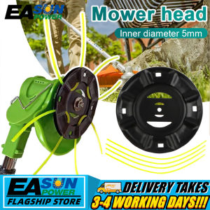 (Inside Diameter 5mm With 4 Lines)Universal Cordless Grass Cutter String Termmer Head With Nylon (Tansi) Trimmer Liner/Black