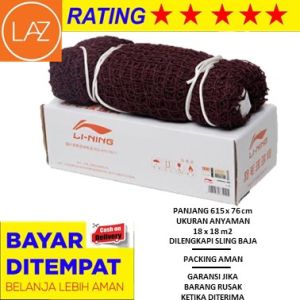 BEST SELLER !! Jaring Badminton Li-Ning Import - Net LINING Import - Net Badminton LINING Bagus - Net LINING jaring badminton - Net Murah - Jaring Bulu Tangkis LINING impor - Net Lapangan - Net Bulutangkis- Net Li-Ning import