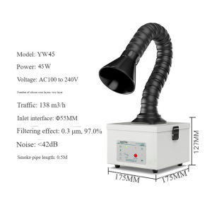 🚚 Local Delivery🚚Monport 150W Commercial Grade Smoke Purifier & Fume Extractor - 3-Stage HEPA H13 Filter 99.97% Purification Efficiency Ultra Quiet 45dB For Welding Stations Laser Engravers Industrial Workshops