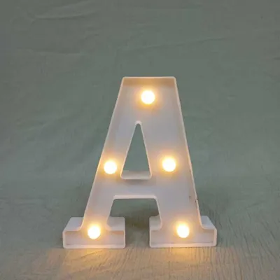 Lampu LED Huruf 3D Alfabet Abjad Angka Hiasan Dinding Dekorasi Ulang Tahun Kebutuhan Pesta