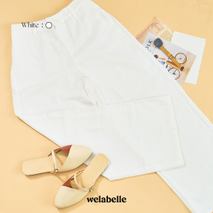 Welabelle Ella Long Pants / Celana Panjang Linen Kulot (B19)