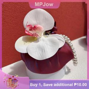 【MPJow】 Fabric Flower Knot Bag Satin Silk Orchid Handbag Jewerly Packaging Box Wedding Candy Bag