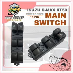 ISUZU D-MAX RT50 2013 CHEVROLET COLORADO POWER WINDOW MAIN SWITCH MASTER SWITCH DRIVER PEMANDU SUIS TINGKAP CERMIN SUIS