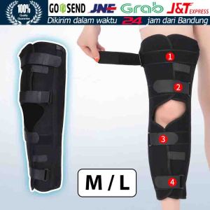 Knee Splint Penyangga Deker Lutut Orthosis Knee Brace Penyangga Lutut Terapi Latihan Jalan Paska Operasi Alat Penunjang Gerak