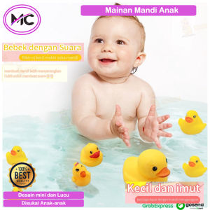 Mainan Mandi Anak Bebek Bayi Bath Toys Karet Baby Mainan Edukasi Anak Rubber Duck Bebek Kuning