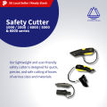Safety Cutter Retractable Blade, Replaceable Blade, Safer than Penknife [Safety Knife, Safety Box Cutter, Ergonomic, Ambidextrous, Edge Guides, Trigger Activated, Blunt Tip Blade, Blade Lock, Protect Users, Prevent Content Damage]. 