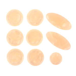 Eixiu 9Pcs Set Saxophone Key Buttons Inlays For Alto Tenor Soprano Sax Plastic Parts