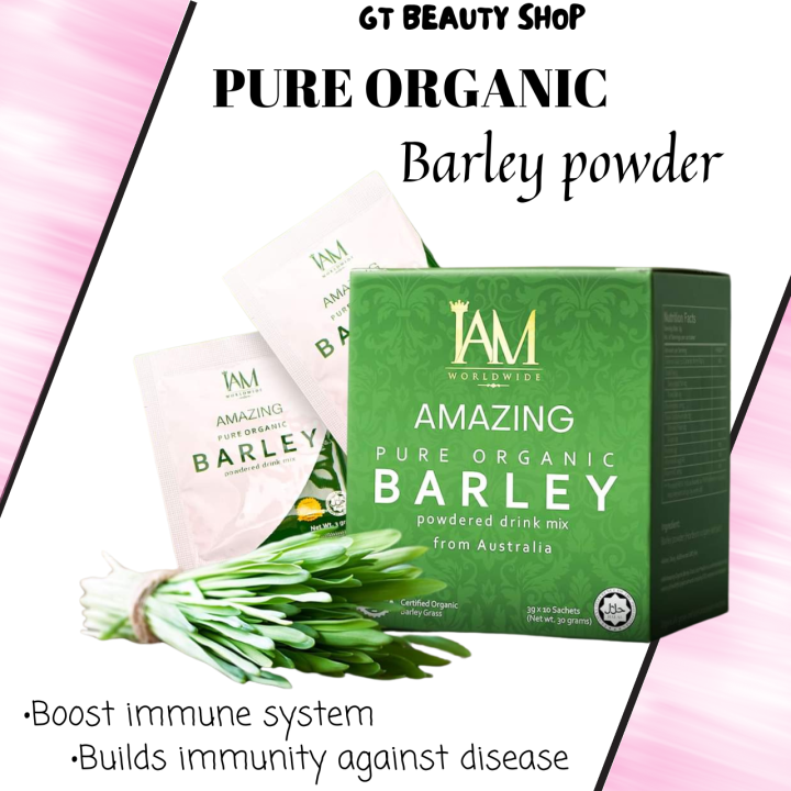Original IAM Amazing Pure Organic Barley powdered drink mix from
