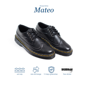 Boehajj - Mateo | Sepatu Oxford Pria Hitam Formal