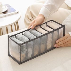 Foldable Underwear Storage Organizer for Separated Socks Bra Storage Boxs Dormitory Closet Organizer Drawer Washable Compartment Storage Box