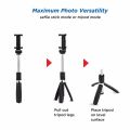 🚚SG Fast Delivery📦Extendable Handheld Selfie Self Stick Monopod Tripods with Bluetooth Remote Shutter Portable Selfie Sticks Tripod For IOS/Android. 