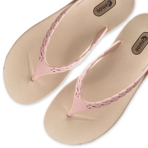 Sandal Jepit Karet Wanita Dewasa Simple Elegan CAMOU MARA BEIGE CHOCOLATE Sendal Japit Premium Cewek Lucu Korean Style Model Kekinian Murah