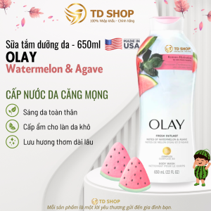 Sữa tắm dưỡng trắng và dưỡng ẩm da OLAY nhập khẩu Mỹ nhiều mùi hương 650ml - TD Shop