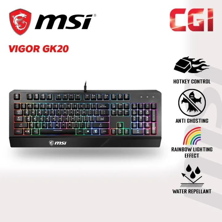 MSI Vigor GK20 Wired Gaming Keyboard
