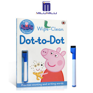 Peppa Wipe-clean Dot-to-Dot Paperback by PEPPA: WIPE-CLEAN DOT-TO-DOT Original English books