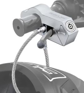 Motorcycle Handlebar Lock Motorcycle Helmet Lock Brake Lock Anti-Theft Grip Lock Combo Bicycle Security Equipment Adjustable