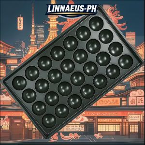 【Quality Assurance + 1 Year Warranty】Verly 28 holes Takoyaki Pan Non-stick Teflon Aluminum Thicked Non stick 28holes Plate For Takoyaki Machine