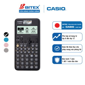 Máy tính Casio Fx-880BTG màu đen mới nhất dành cho học sinh cấp 2 cấp 3 từ lớp 6 đến lớp 12