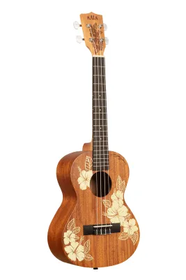 Kala Voyage Collection Ukulele (Hibiscus) with gigbag - 3 sizes