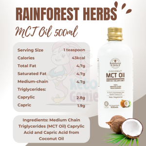 Rainforest Herbs Keto MCT Oil/C8 MCT Oil/Coconut Butter - Keto Bulletproof Beverage for Energy Brain and Body Fuel