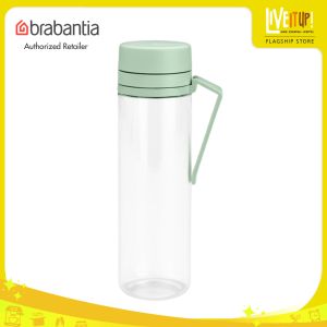 BRABANTIA Make & Take Water Bottle with Strainer 500ml Dark Grey/Jade Green