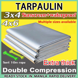 【Handa sa Stock】maraming sukat Panakip sa araw na hindi tinatagusan ng tubig para sa labas Lona ng lilim Hardin na panakip para sa patio Hardin Kotse Swimming pool na panakip