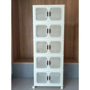 Lemari Plastik Serbaguna Multifungsi  Bisa untuk Lemari Dapur & Lemari Lemari Dapur / Lemari Baju Praktis