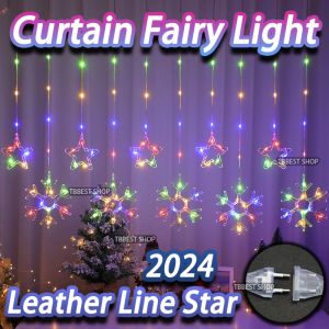 4.5m Moon Hug Star Fairy lights 2024 Hari Raya Decoration light for Living Room decor lights 8 Modes Led light strip Lampu Raya Led Strip Lighting