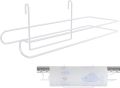 Paper Towel Holder for Wire Shelving 5'' D x 12'' W x 4.5'' H Hanging Paper Towel Holder Wire Shelf Accessories for Camp Dorm Laundry Room Stove Kitchen(Silver). 