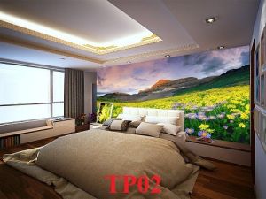 Tranh gạch 3d ốp tường phòng ngủ - CVVV65