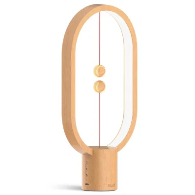 Loft Home Contemporary Wood Grain Charing Table Lamp HENG L