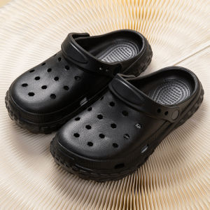[Free Shipping] Womens open-toe outdoor clogs 2025 new summer model thick-soled height-increasing non-slip beach shoes