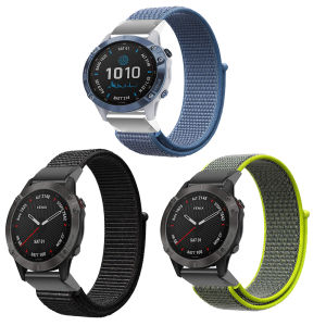 20 22MM 26mm Quickfit Nylon Watchband Strap for Garmin Fenix 7s 6 6S PRO Fenix 5 5X PLUS 7X pro 945 935 Watch Silicone Easyfit Wrist Band Strap