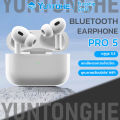 หูฟังบลูทูธไร้สาย Pro 5 หูฟังบลูทูธหูฟังกีฬาลดเสียงรบกวนอัจฉริยะเสียงไฮไฟหูฟังชนิดใส่ในหูเหมาะสำหรับ Android/iPhone/Huawei/Xiaomi. 