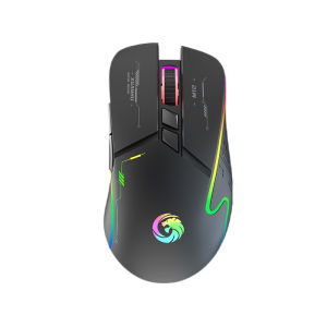 New Mech Style 7-button Wireless Mouse 2.4G Rechargeable Silent Game Office Mouse