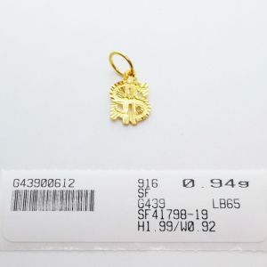 Loket Dollar Pelbagai Emas 916 Yon Hing