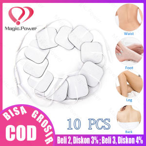 10 Buah Bantalan Tempel Elektroda Putih Tens Units Electrode Pads Therapy Machine