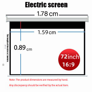 White and grey fiberglass material 16:9 HD Electric Projection Screen Remote Control Automatic Lifting Home Theater Outdoor  electric lifting screen with remote control curtain wall installation