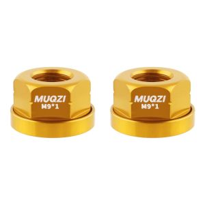 STYLE HAUL 2pcs Aluminum Alloy Bicycle Hub Nut High Strength M9/M10/M103/8 Bike Accessories Bike Part Anti-rust Rear Axle Screw Rear Axle