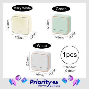 Light Luxury Wall-mounted Soap Dish Punch-free Double Drainage Bathroom Storage Soap Box Shelf