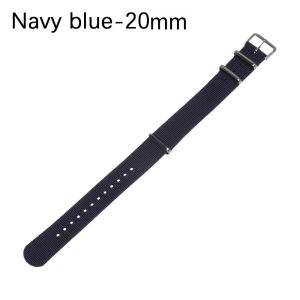 JAYQQ 18 20 22 mm Fashion Women Man Adjustable Loop Watchband Watch Strap Replacement Nylon Weaving Bracelet