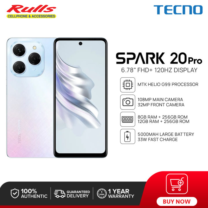 TECNO Spark 20 Pro Smartphone | 8GB+256GB / 12GB+256GB | MTK G99 ...